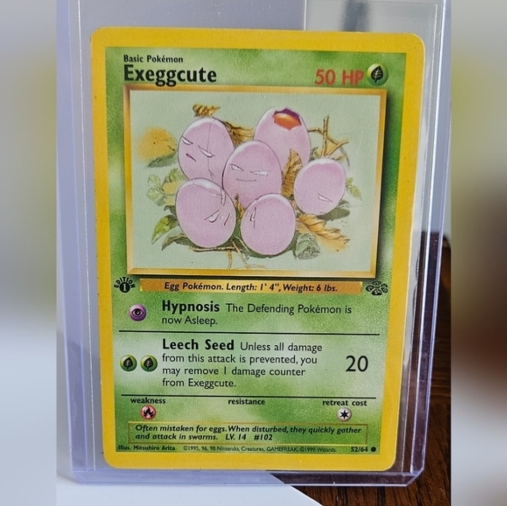 POKEMON~ First Edition 1999 Exeggcute 52/64 Common